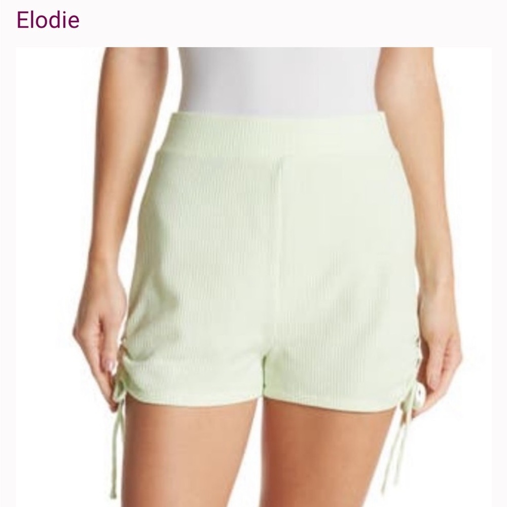 Elodie Side Tunnel Waffle Shorts | Pistachio Green | NWT | XS & L